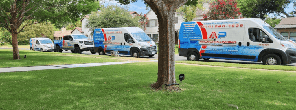Fleet Vehicle Wraps Service Vans and Trucks, Anchor Plumbing Company, Plumbing - Mansfield TX